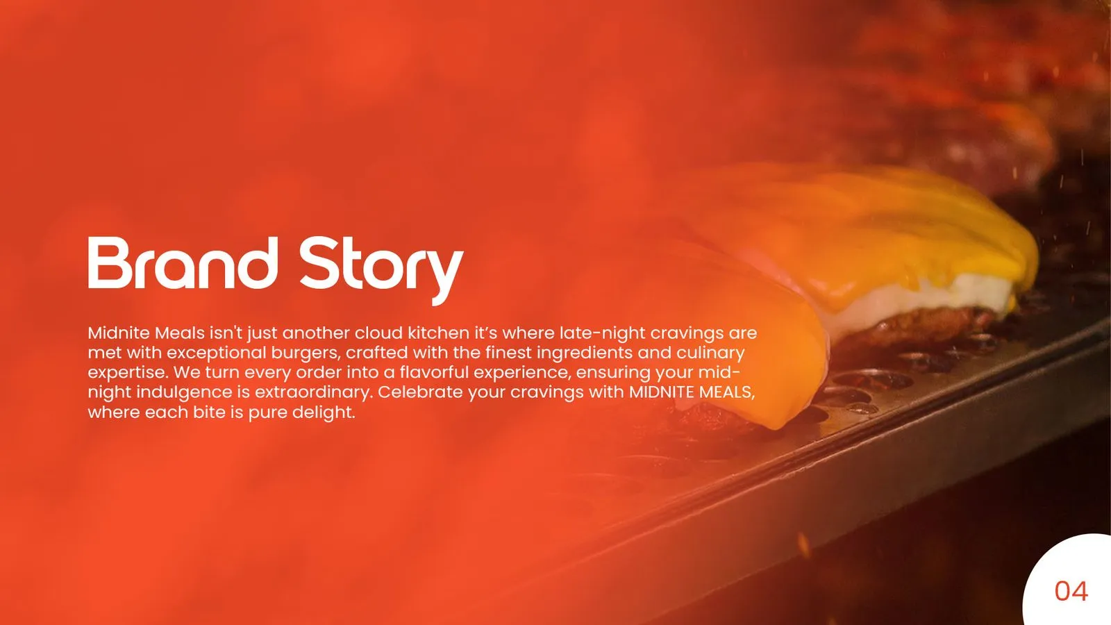 Midnite Meals brand book: brand story