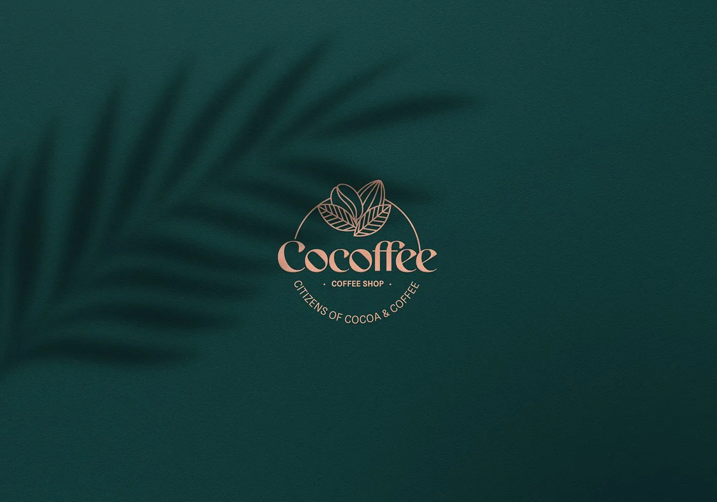 Cocoffee logo on green