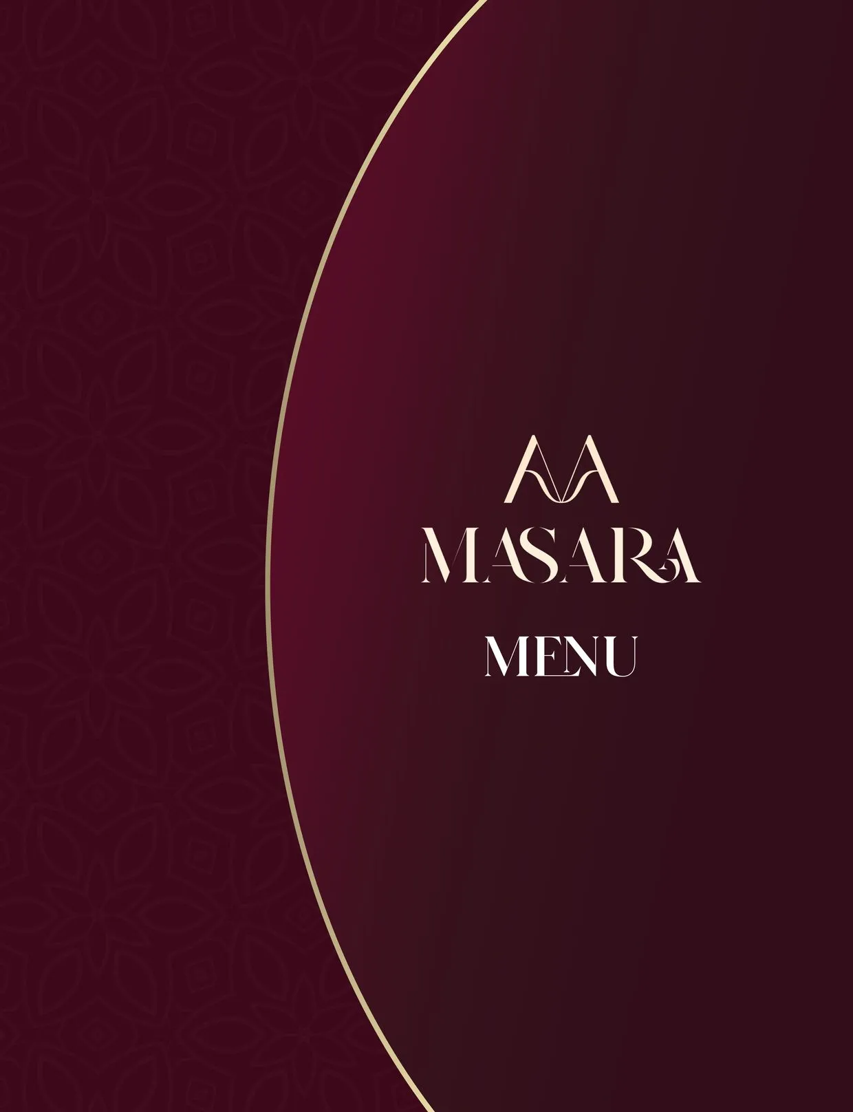 Masara menu cover