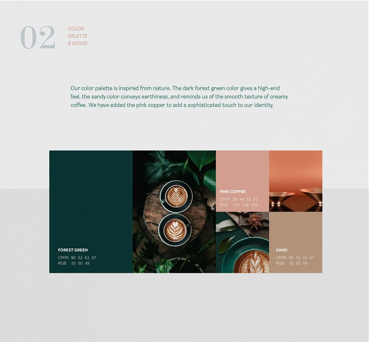 Cocoffee colour palette