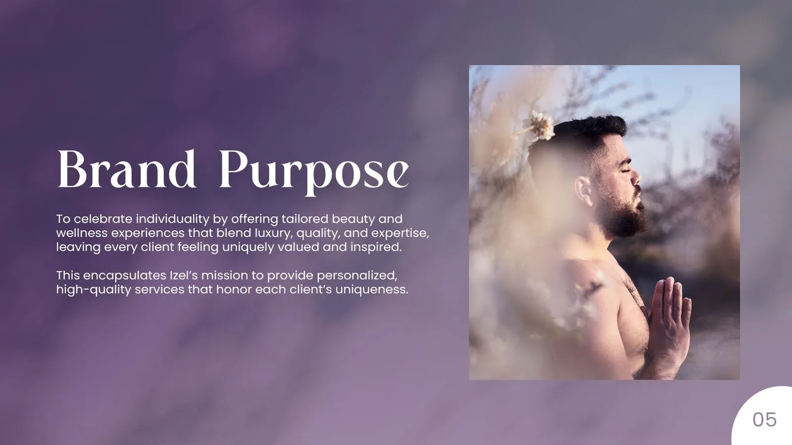 Izel brand book: brand purpose