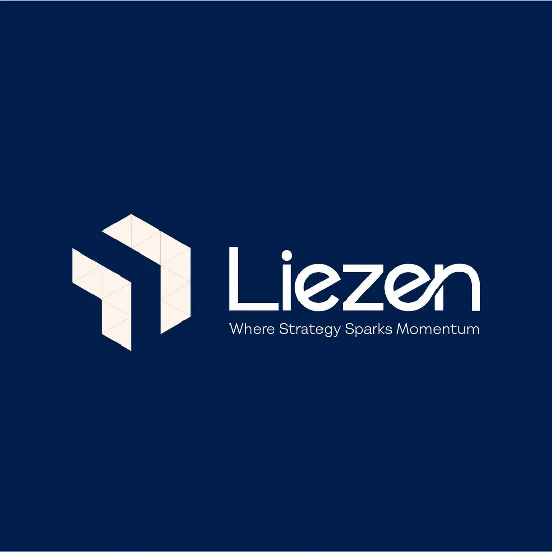 Liezen logo on navy
