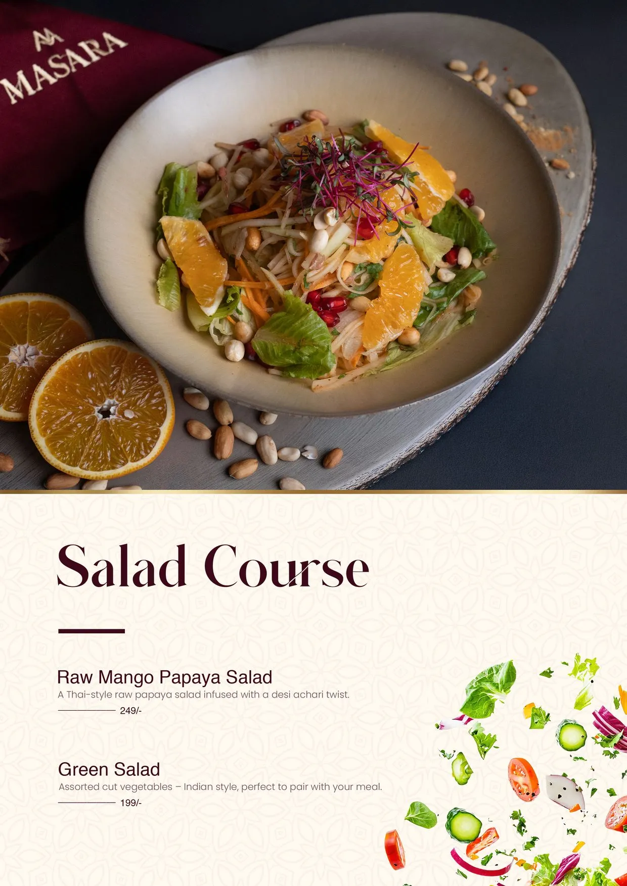 Masara menu page 1
