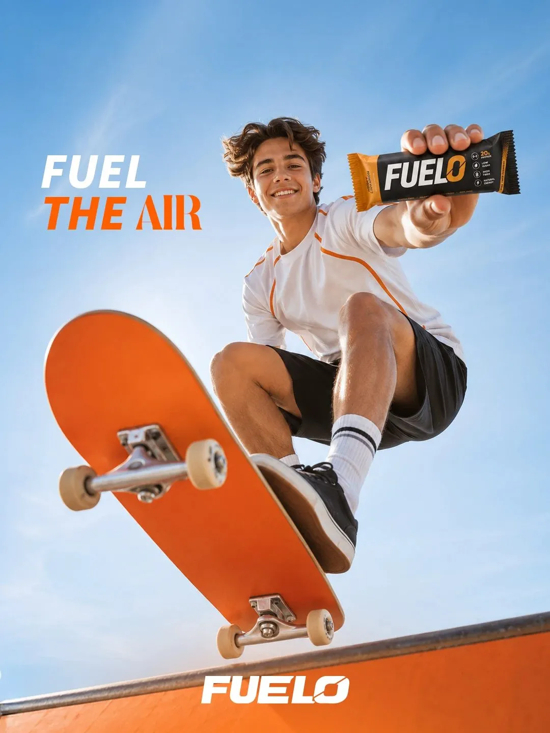 Fuelo campaign post: Grab, Bite, Go