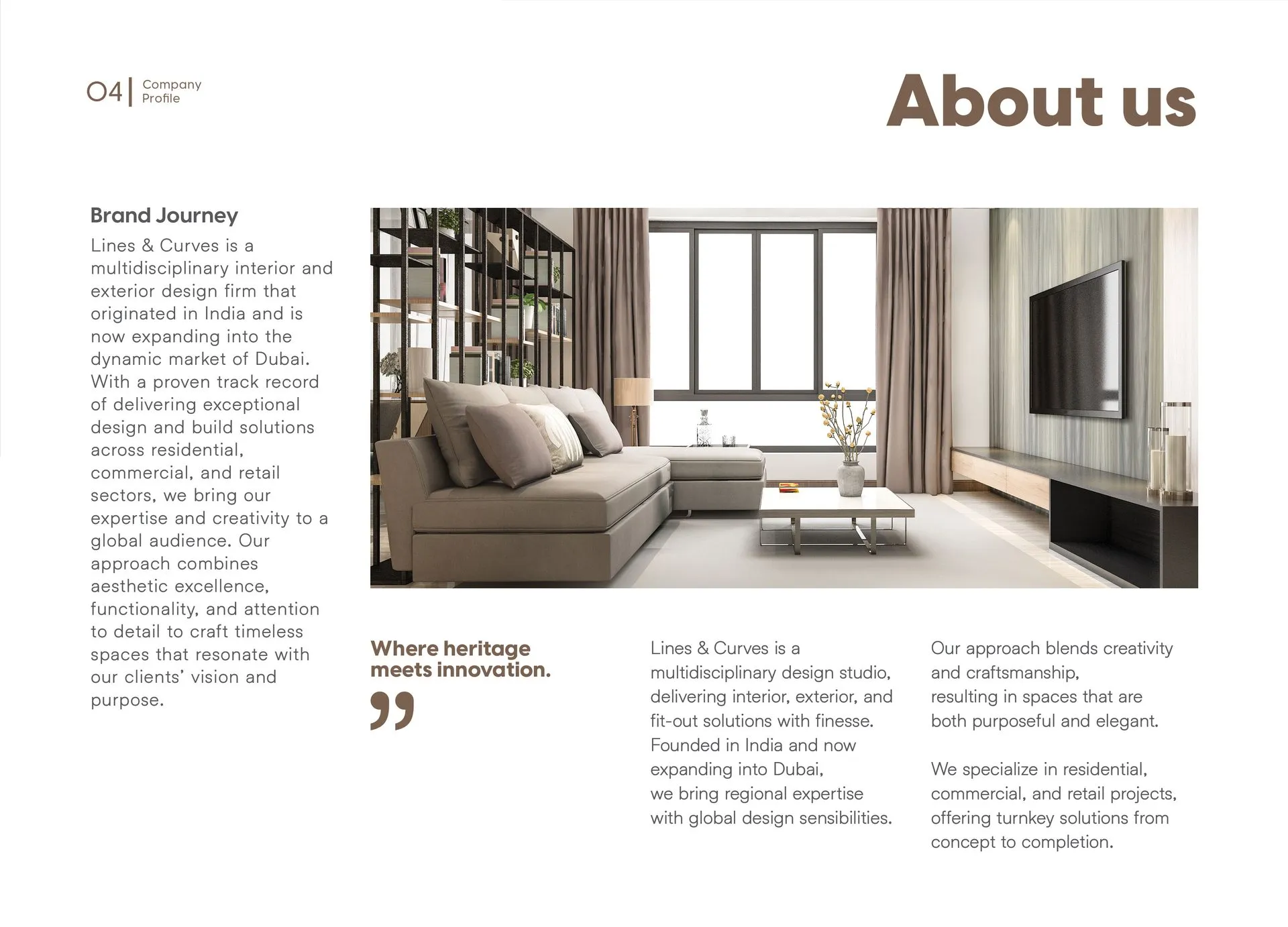Lines & Curves company profile: about us