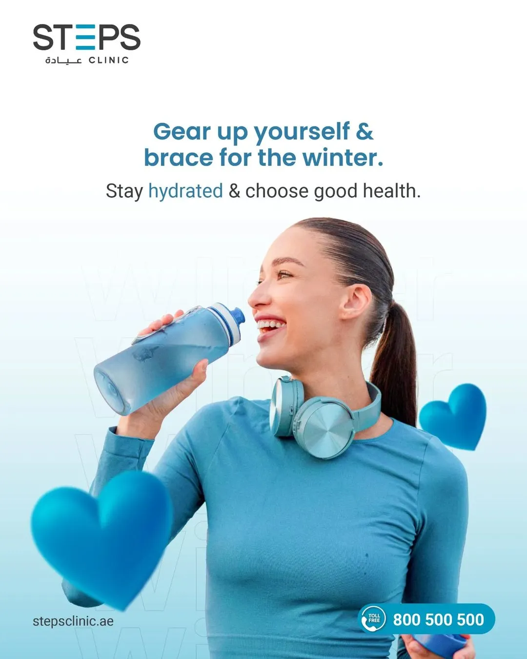 STEPS Clinic winter hydration post