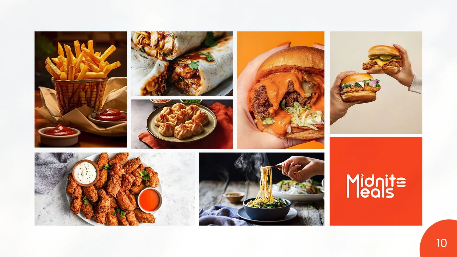 Midnite Meals brand book: mood board
