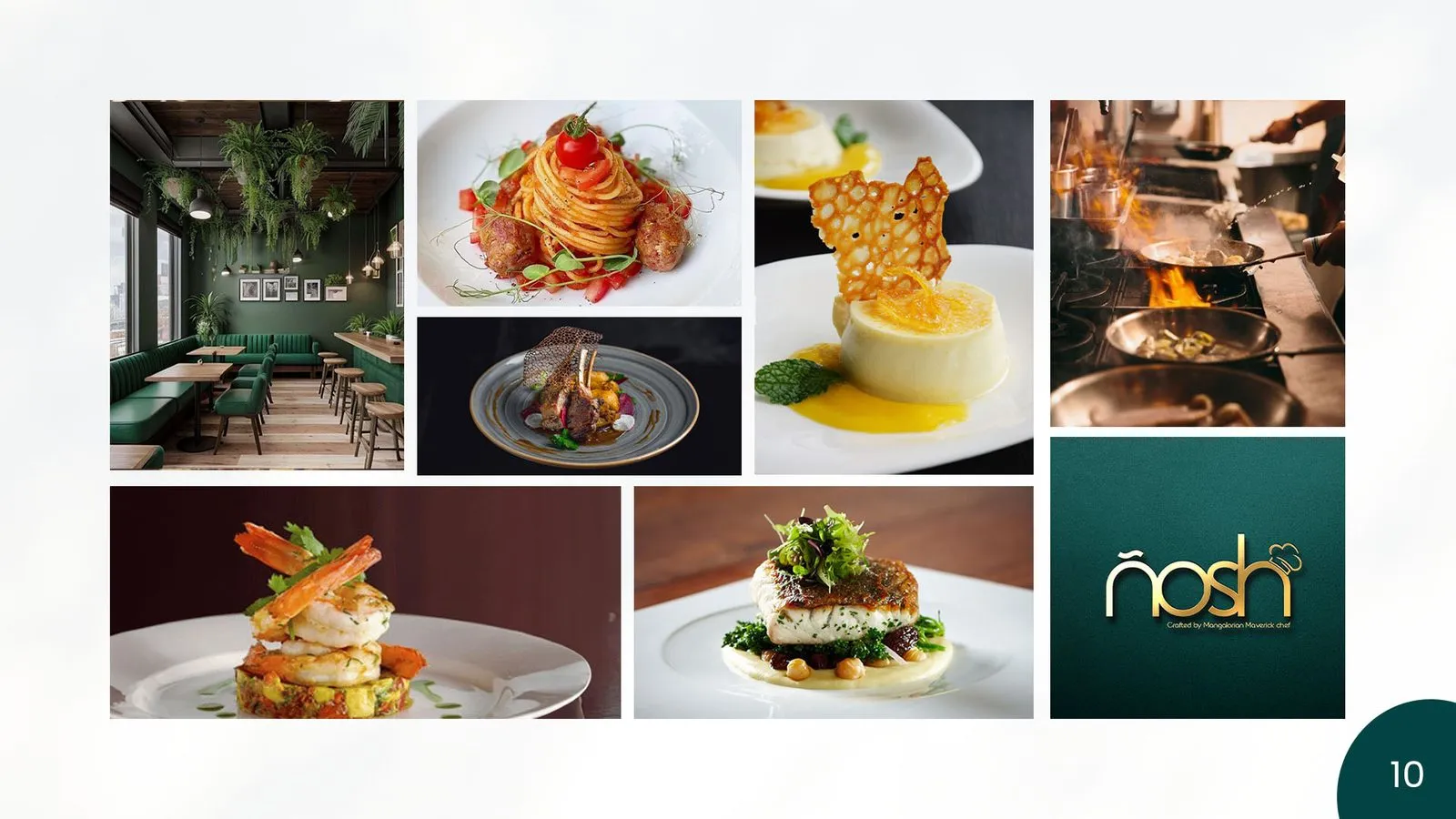 Nosh brand book: mood board