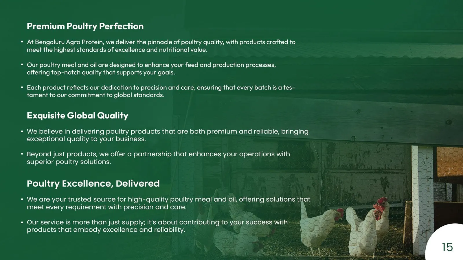 Bengaluru Agro Proteins brand book: brand values