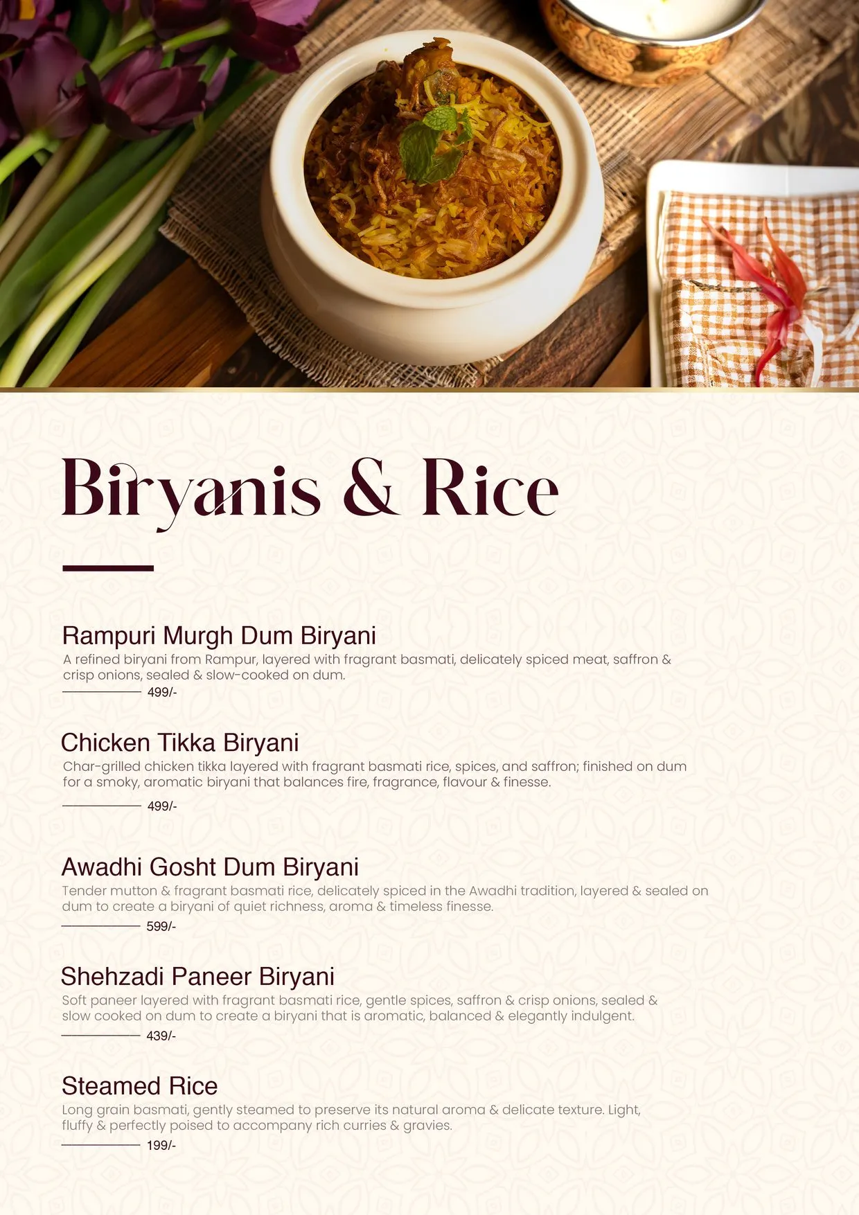 Masara menu page 14
