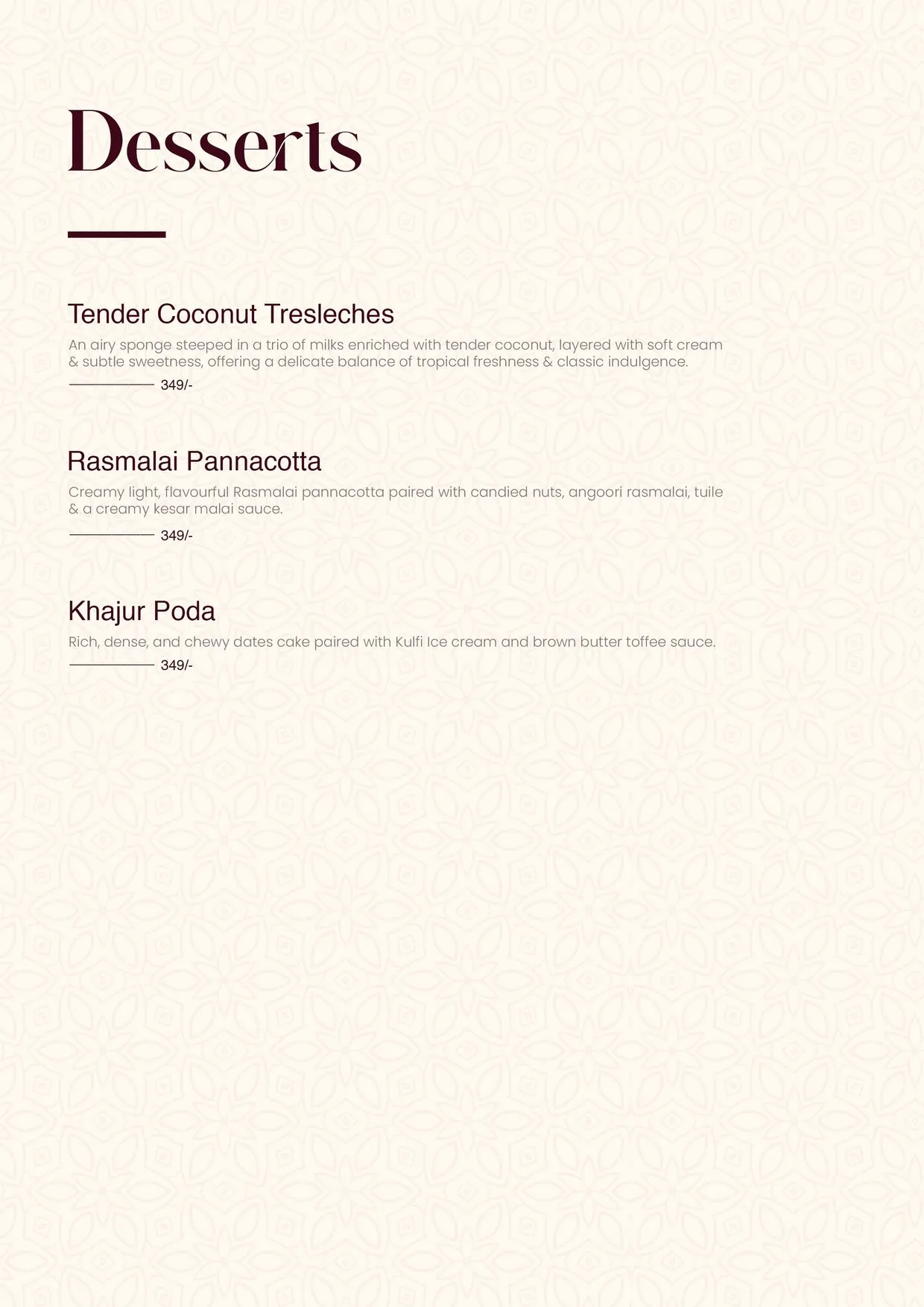 Masara menu page 17