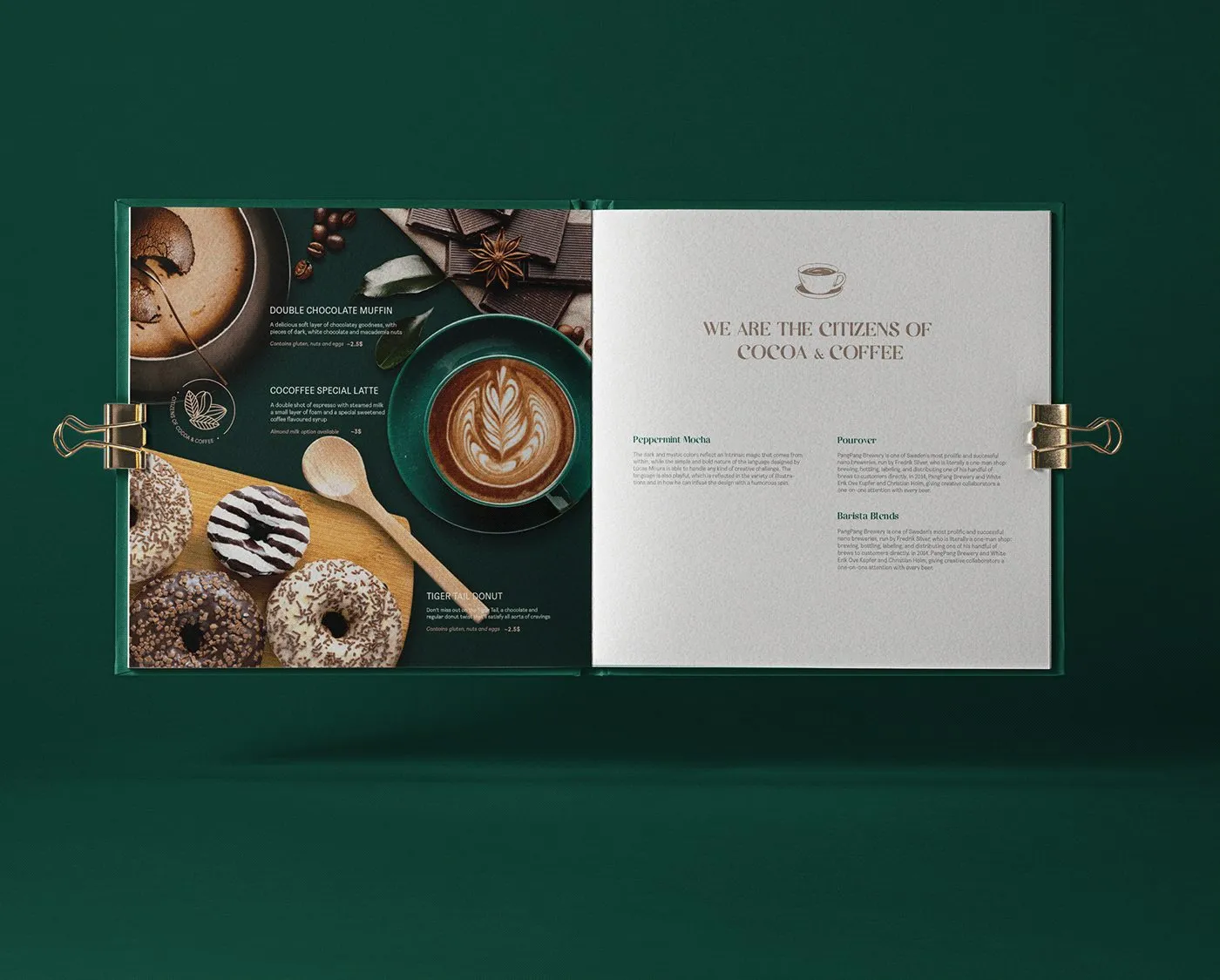 Cocoffee menu book