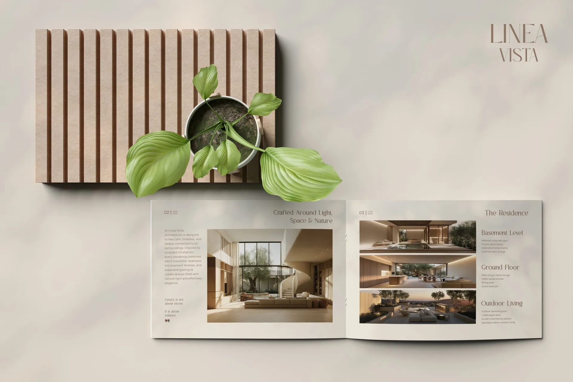 Linea Vista brochure on timber