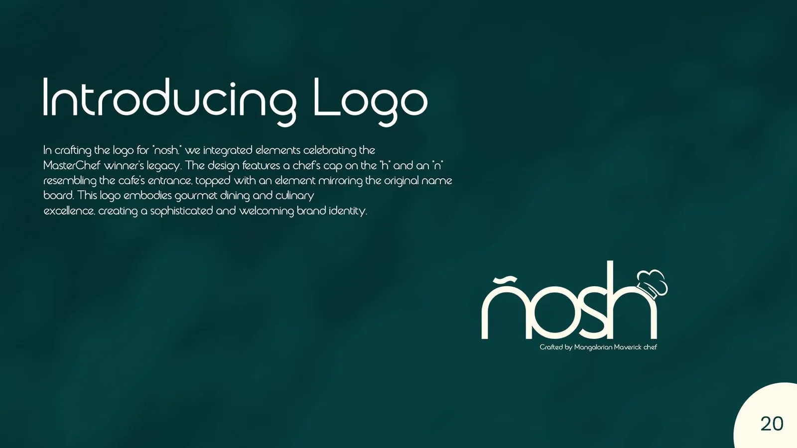 Nosh brand book: logo introduction