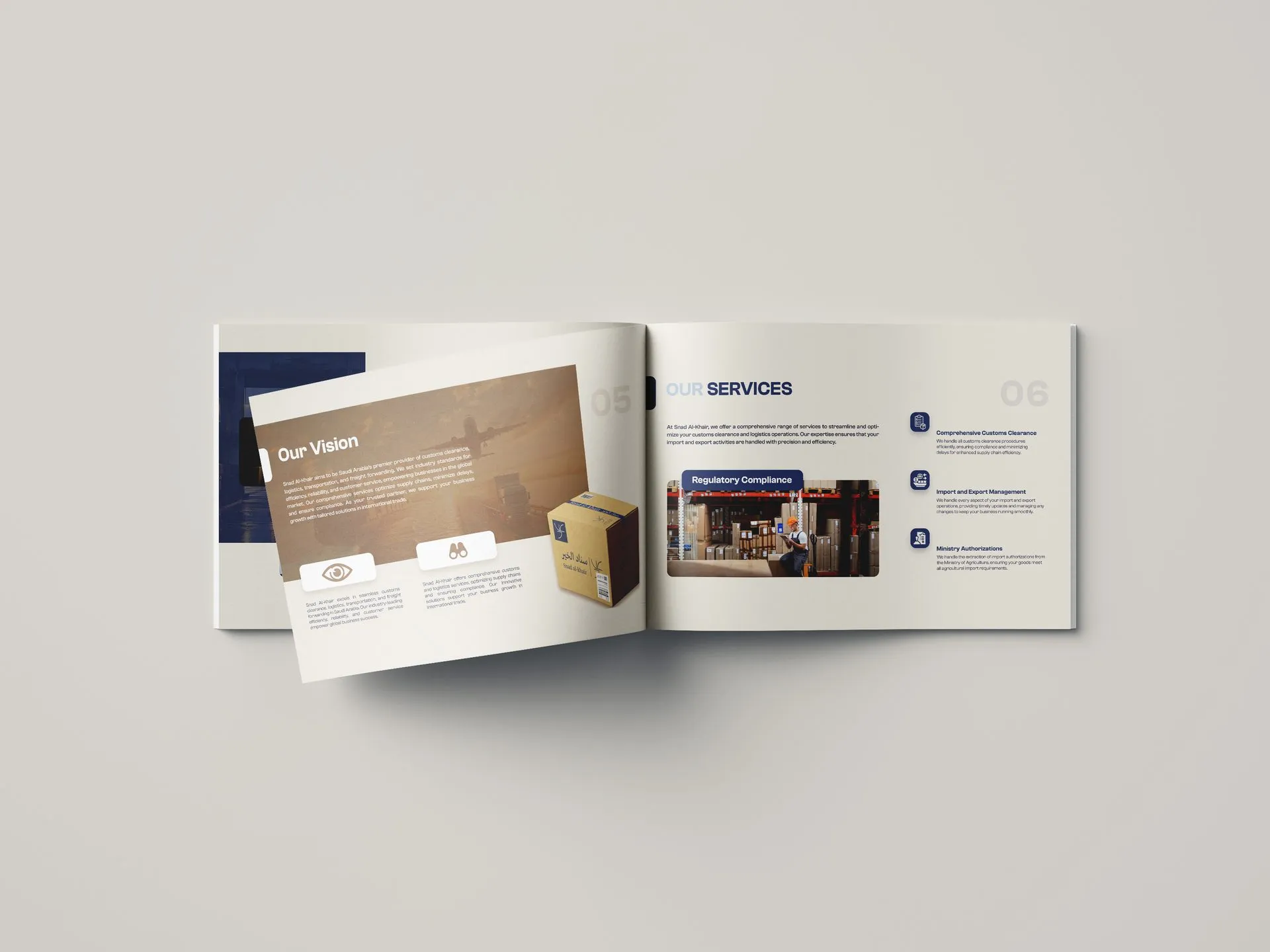 Snad al-Khair brochure mockup 4