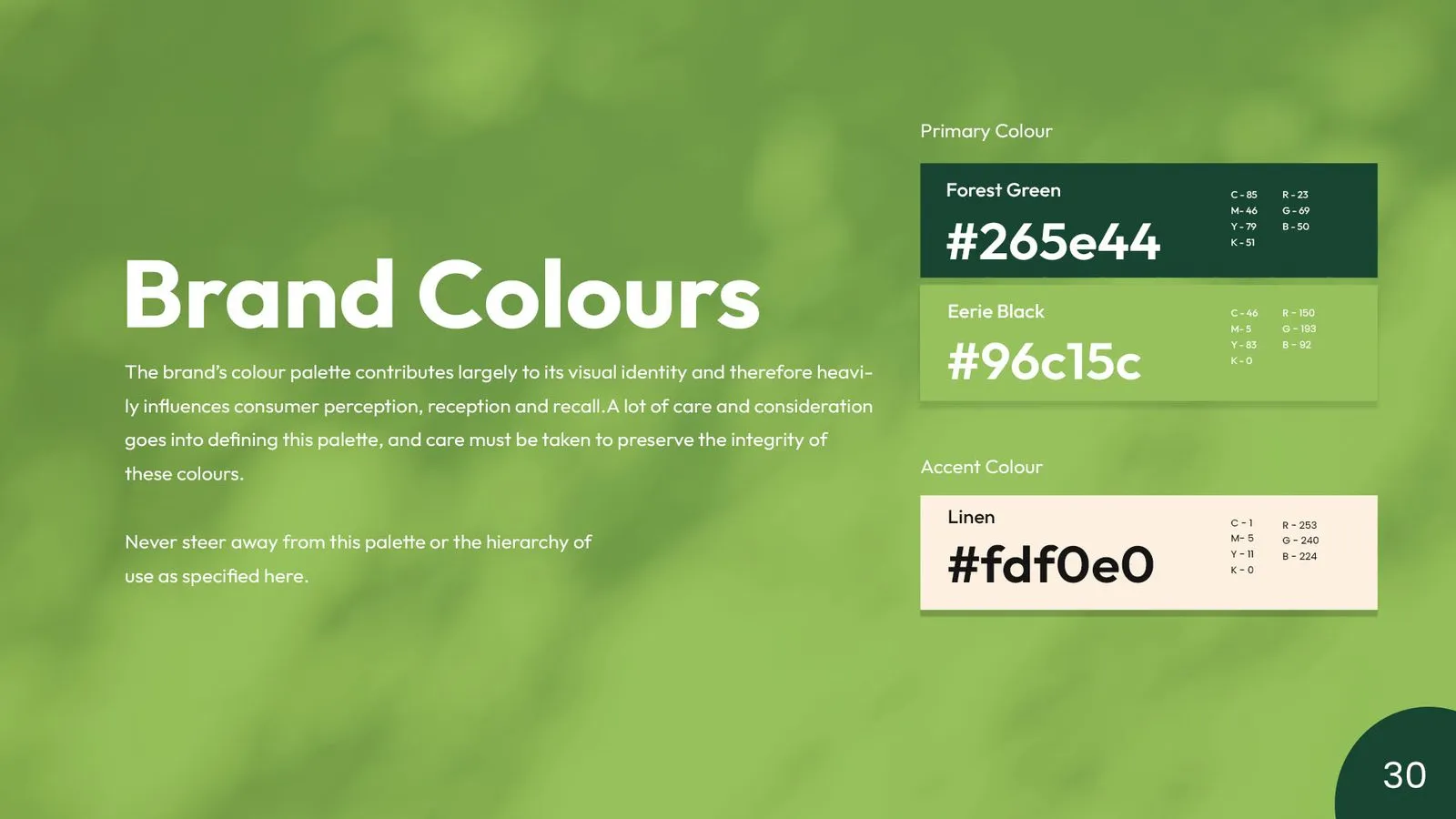 Bengaluru Agro Proteins brand book: brand colours