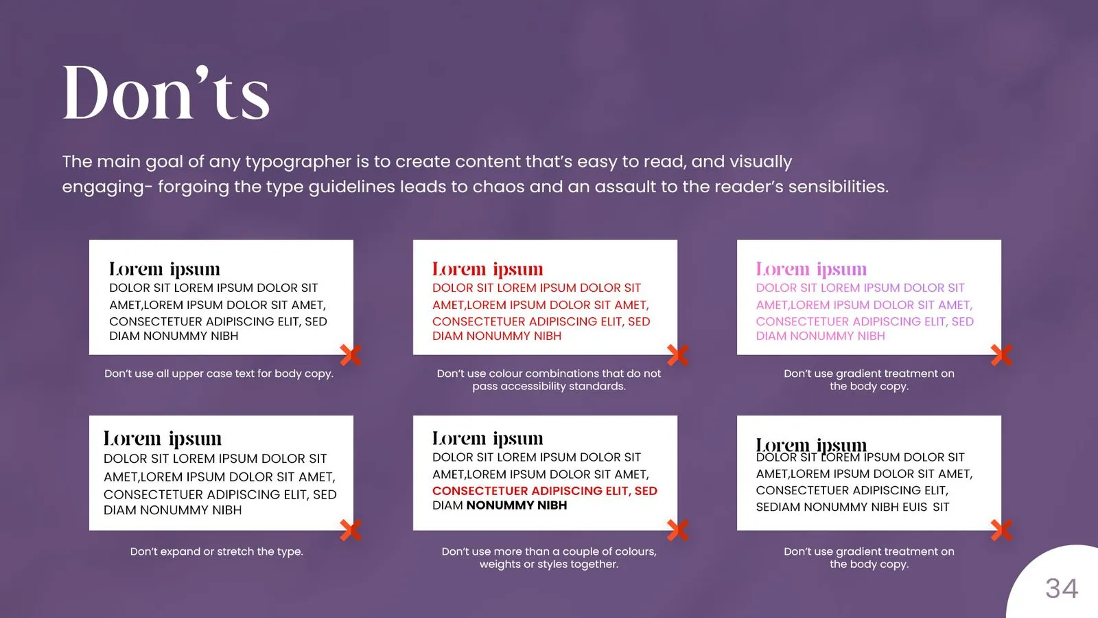 Izel brand book: typography misuse
