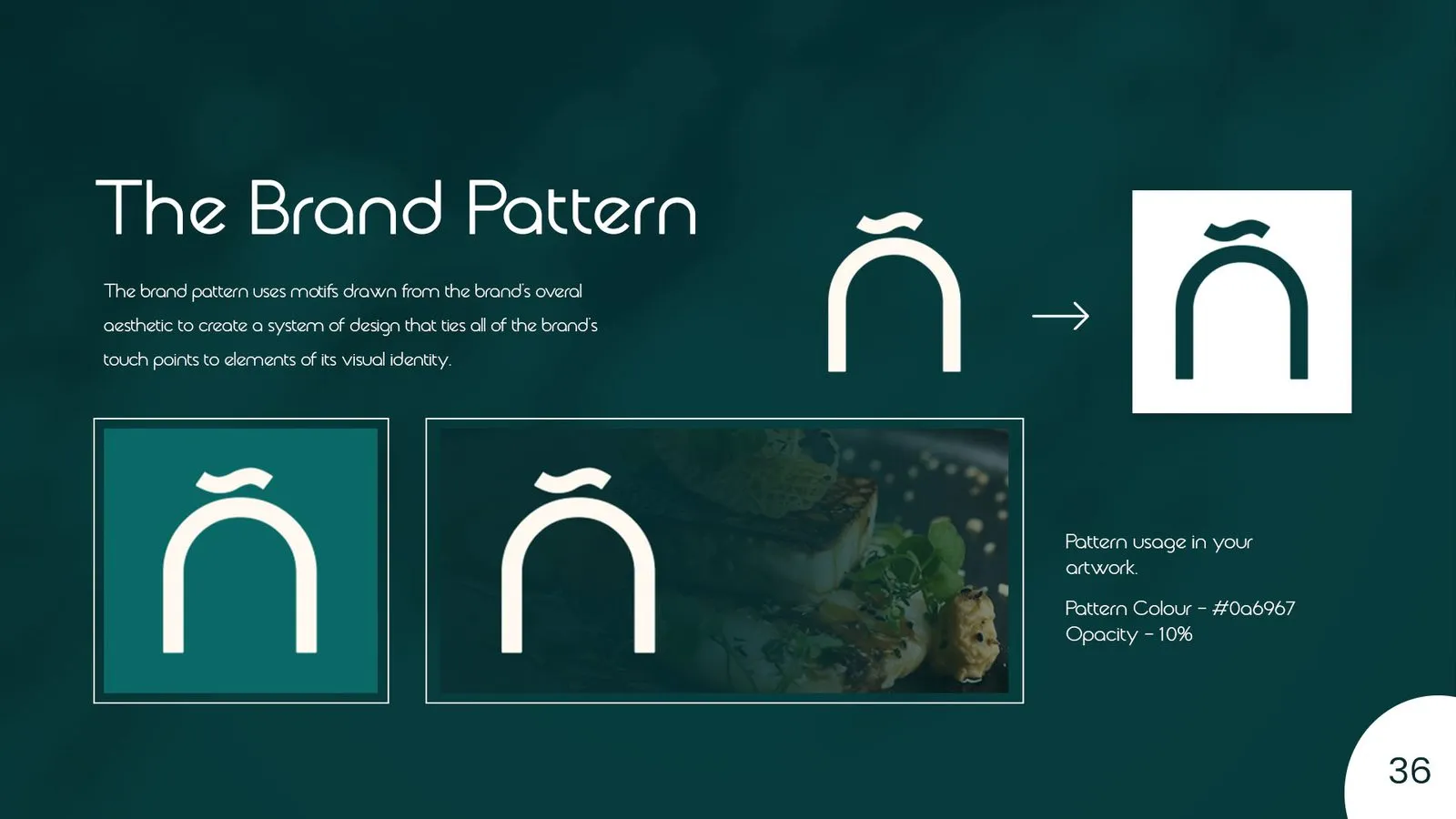 Nosh brand book: brand pattern