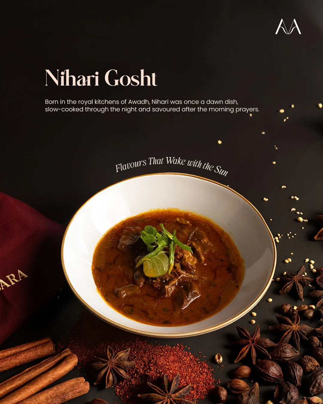 Masara social media post: nihari gosht