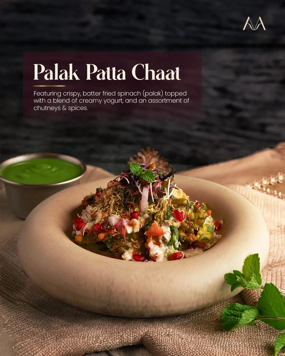 Masara social media post: palak patta chaat