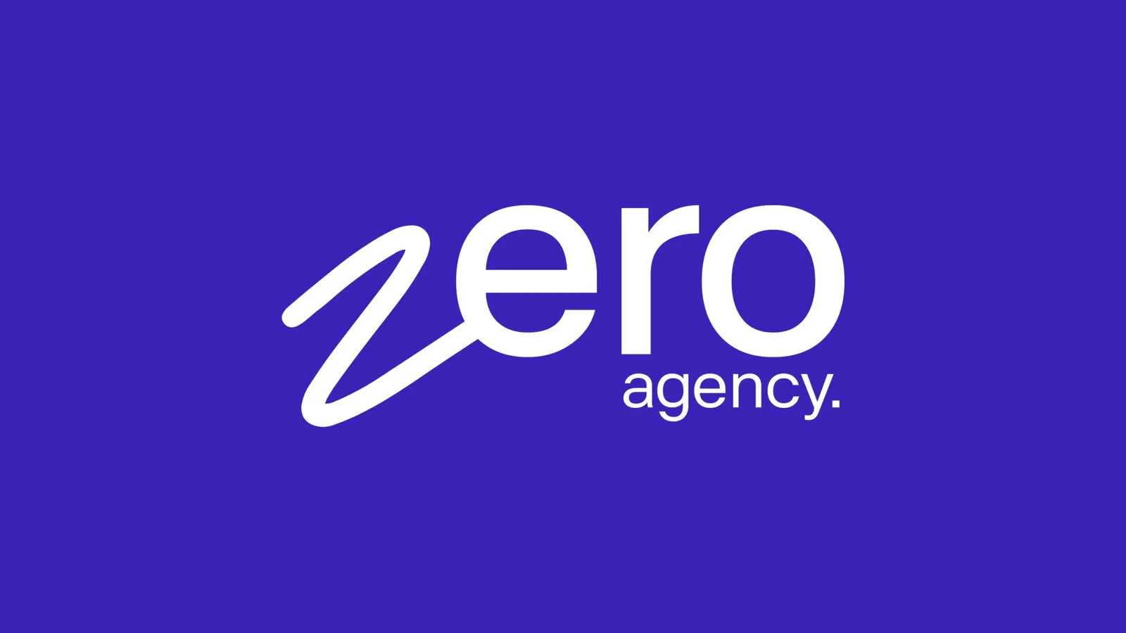 Zero Agency logo reversed