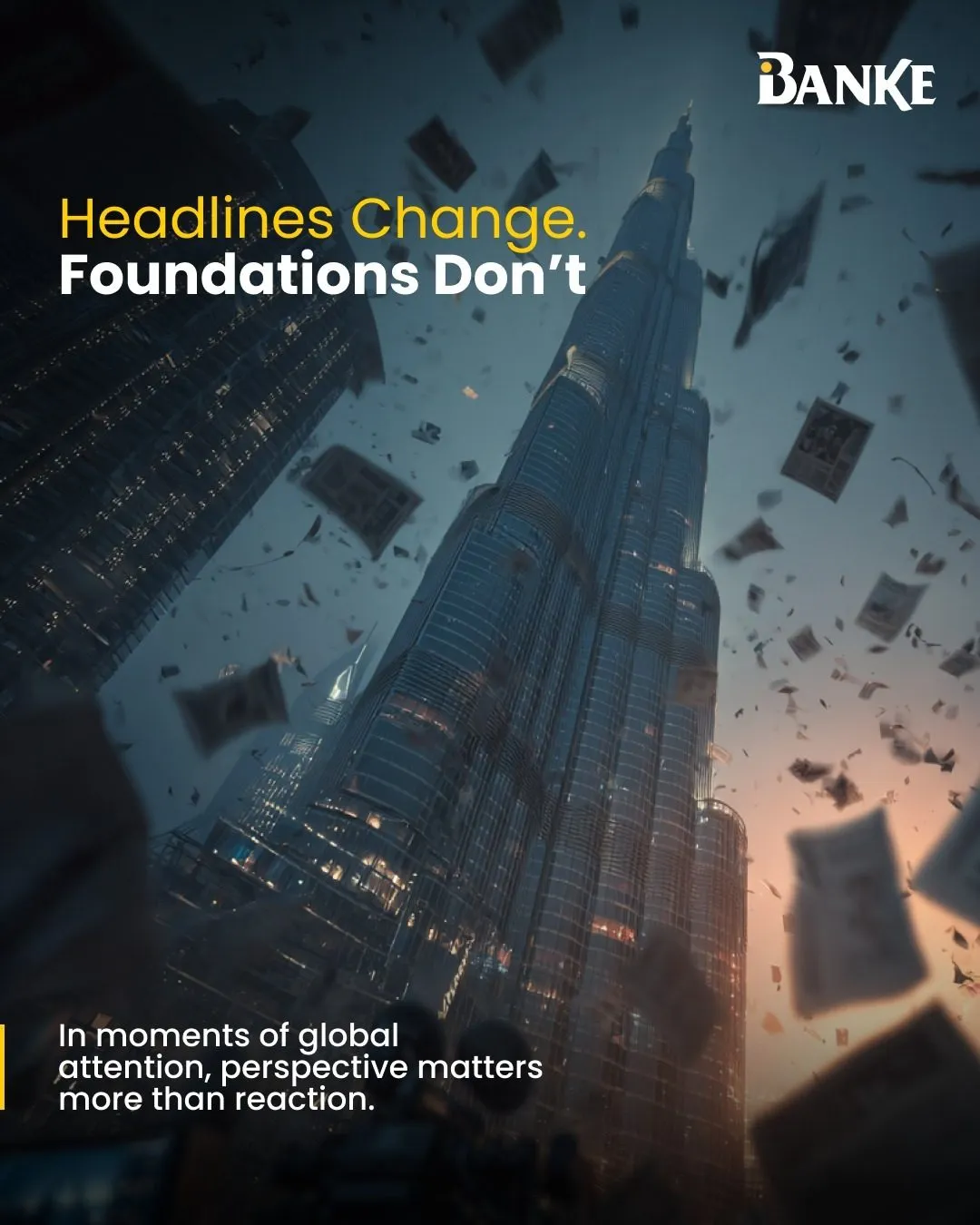 Banke Instagram post: headlines change, foundations don’t