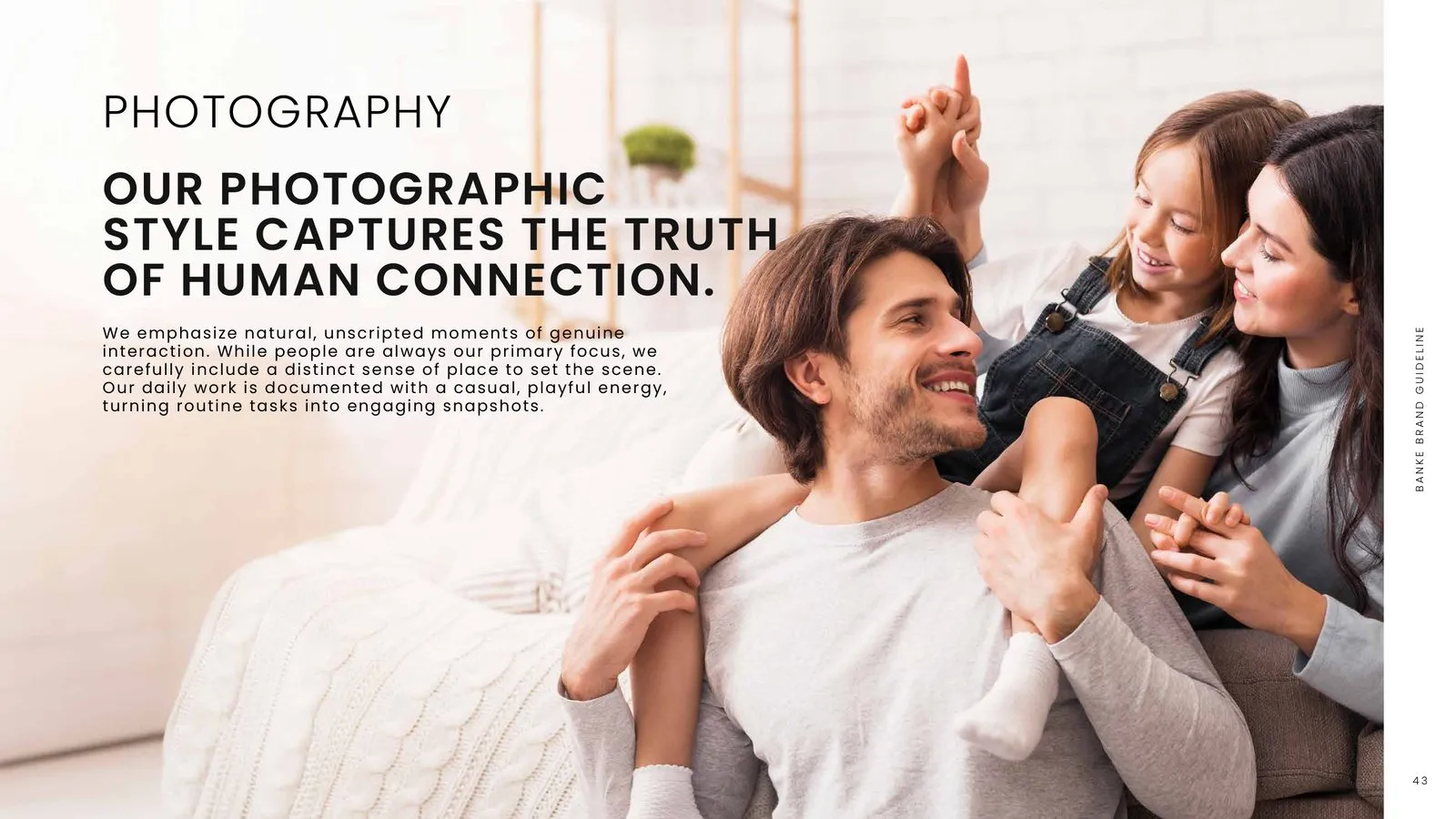 Banke brand guidelines: photography style