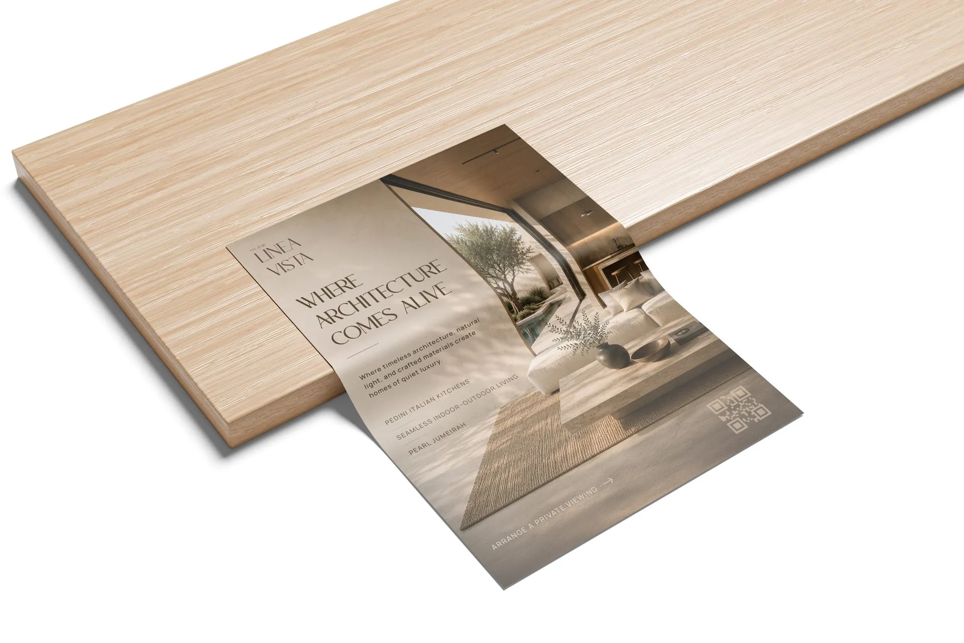 Linea Vista A4 flyer mockup