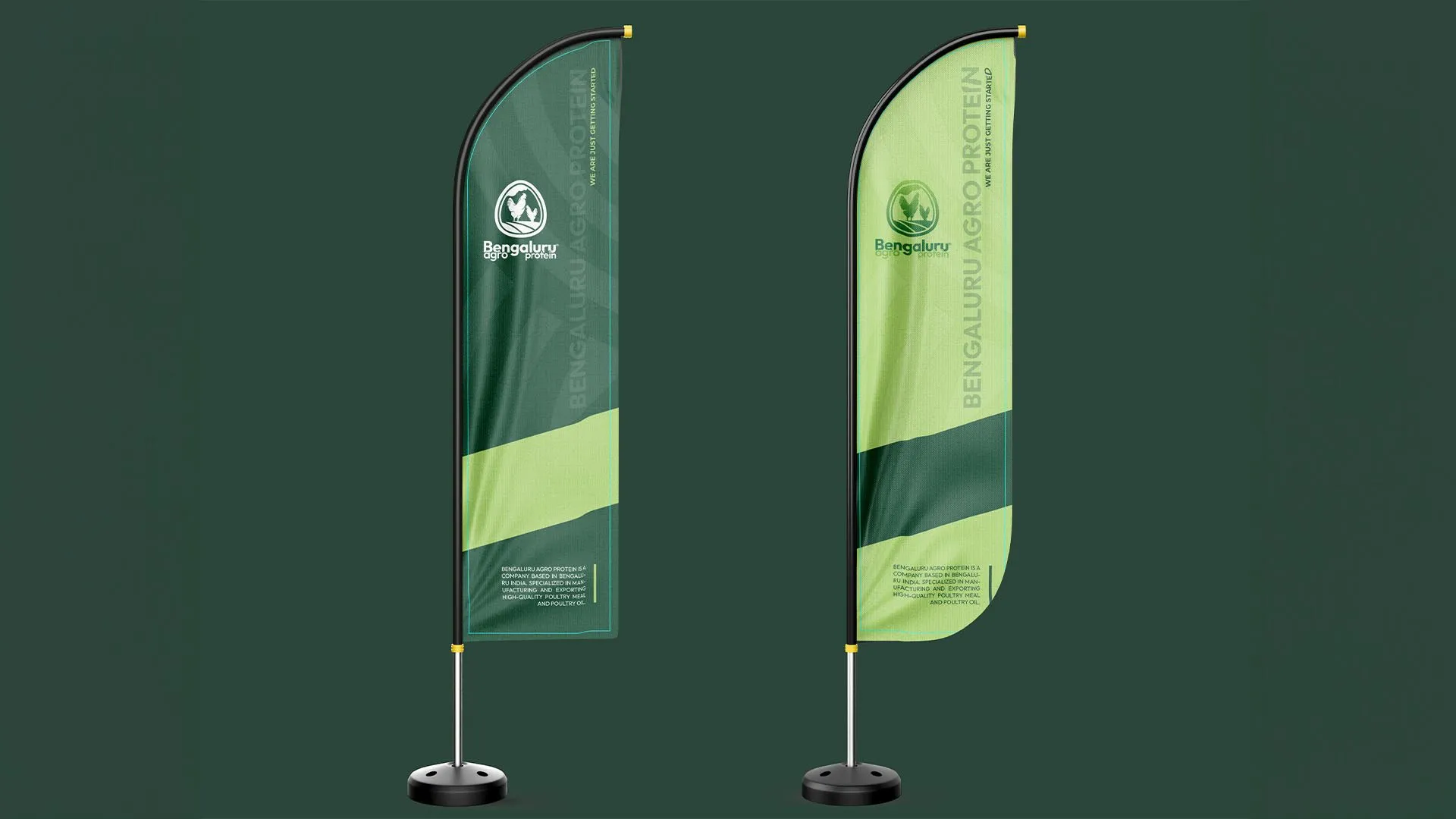 Bengaluru Agro Proteins feather flags
