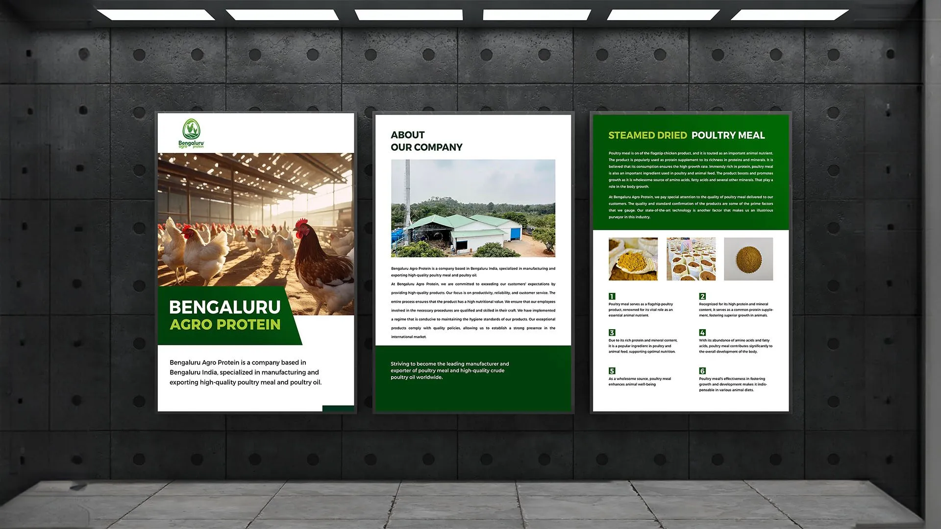 Bengaluru Agro Proteins company posters
