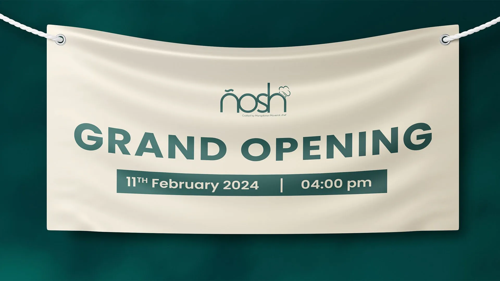 Nosh grand opening banner
