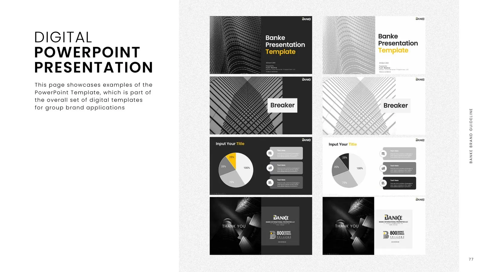 Banke brand guidelines: PowerPoint template