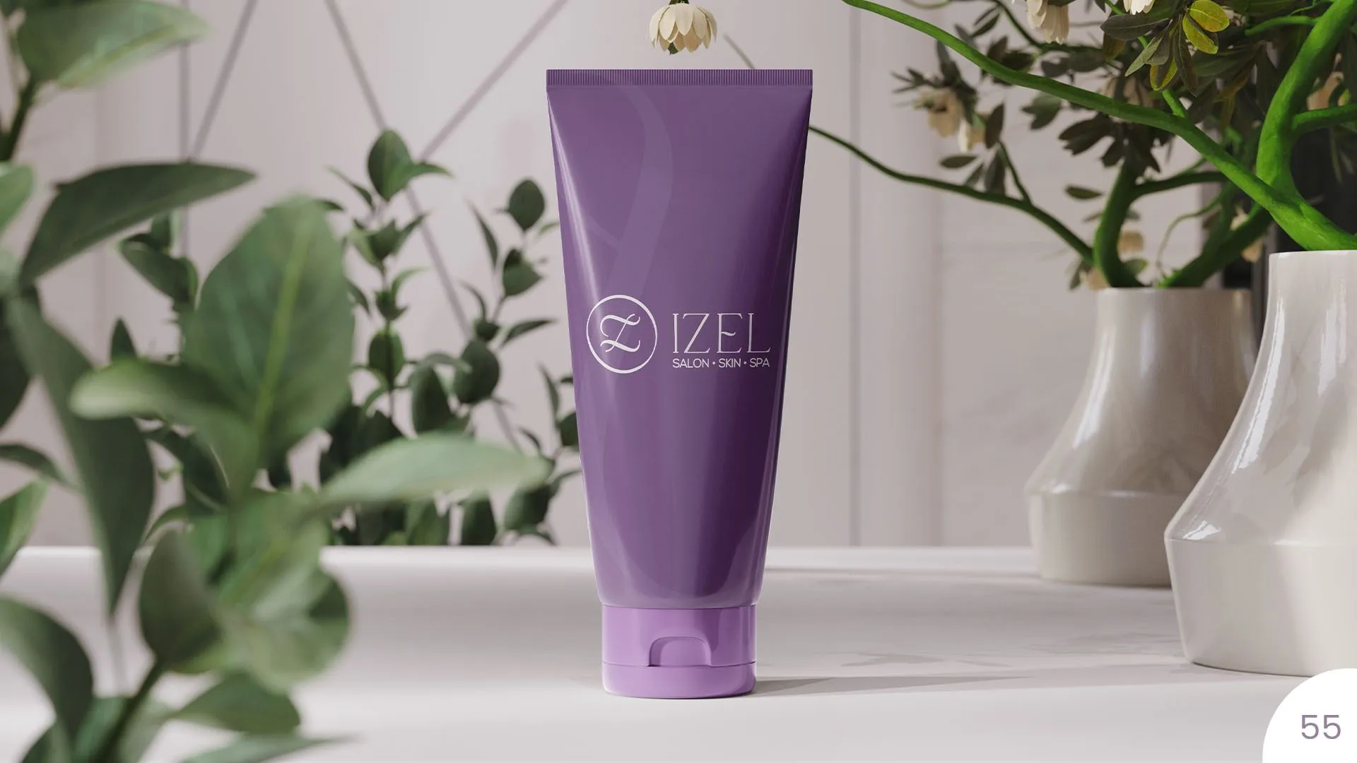 Izel purple product tube