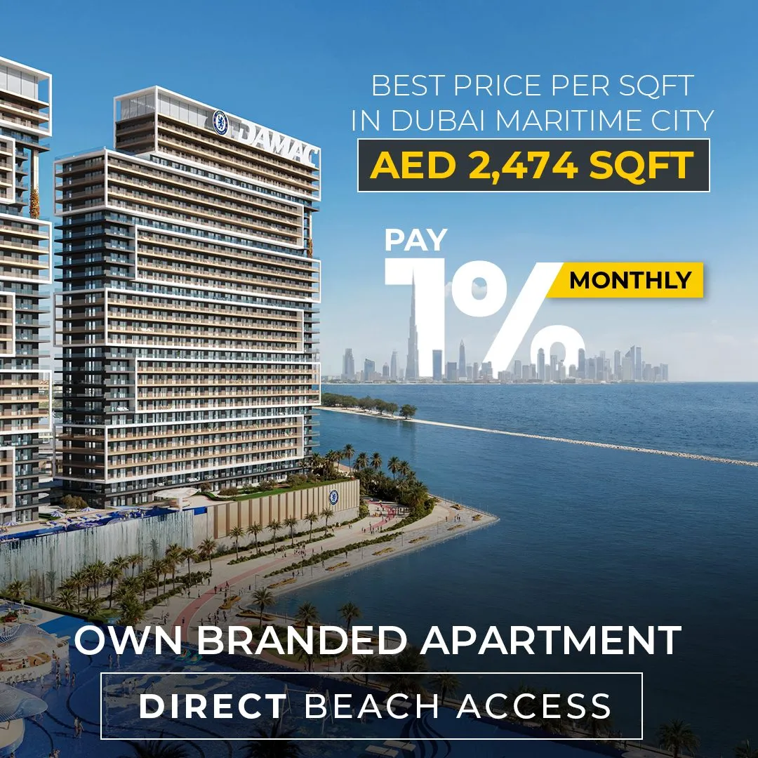 Meta ad: best price per square foot in Dubai Maritime City