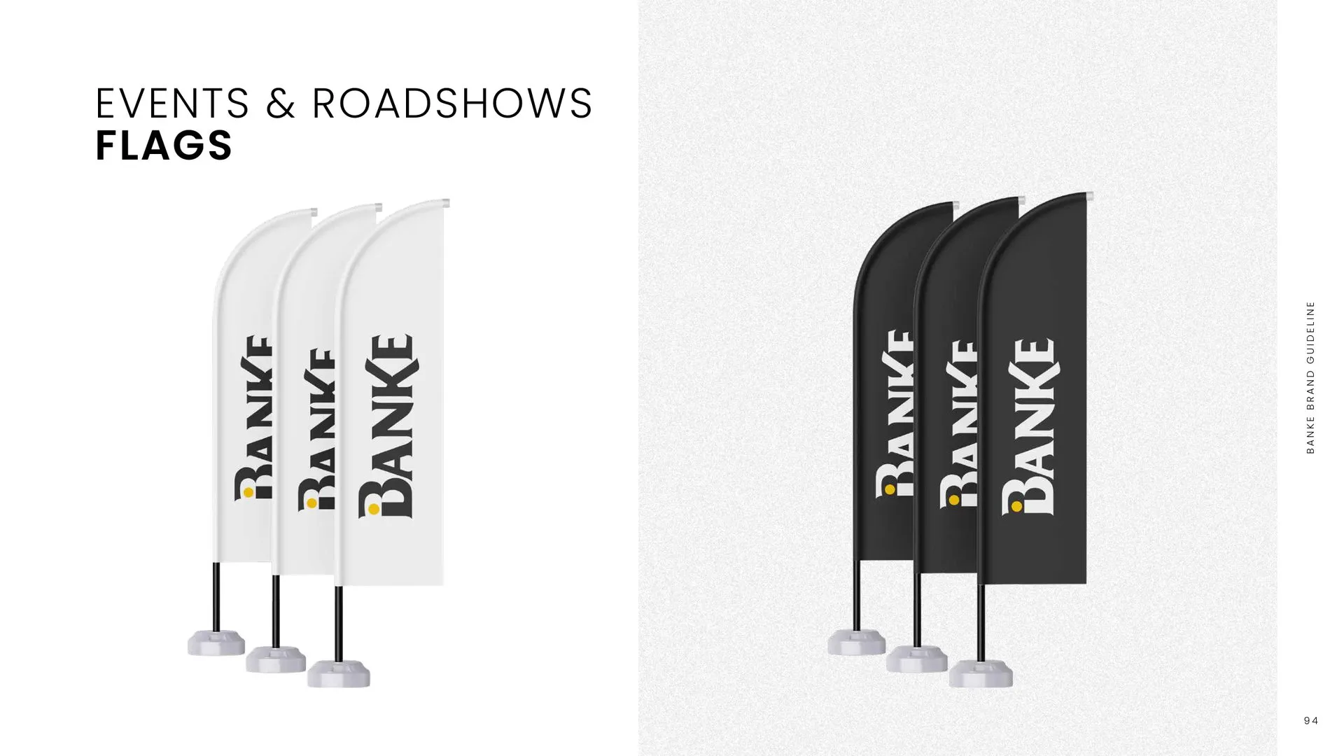 Banke brand guidelines: event flags