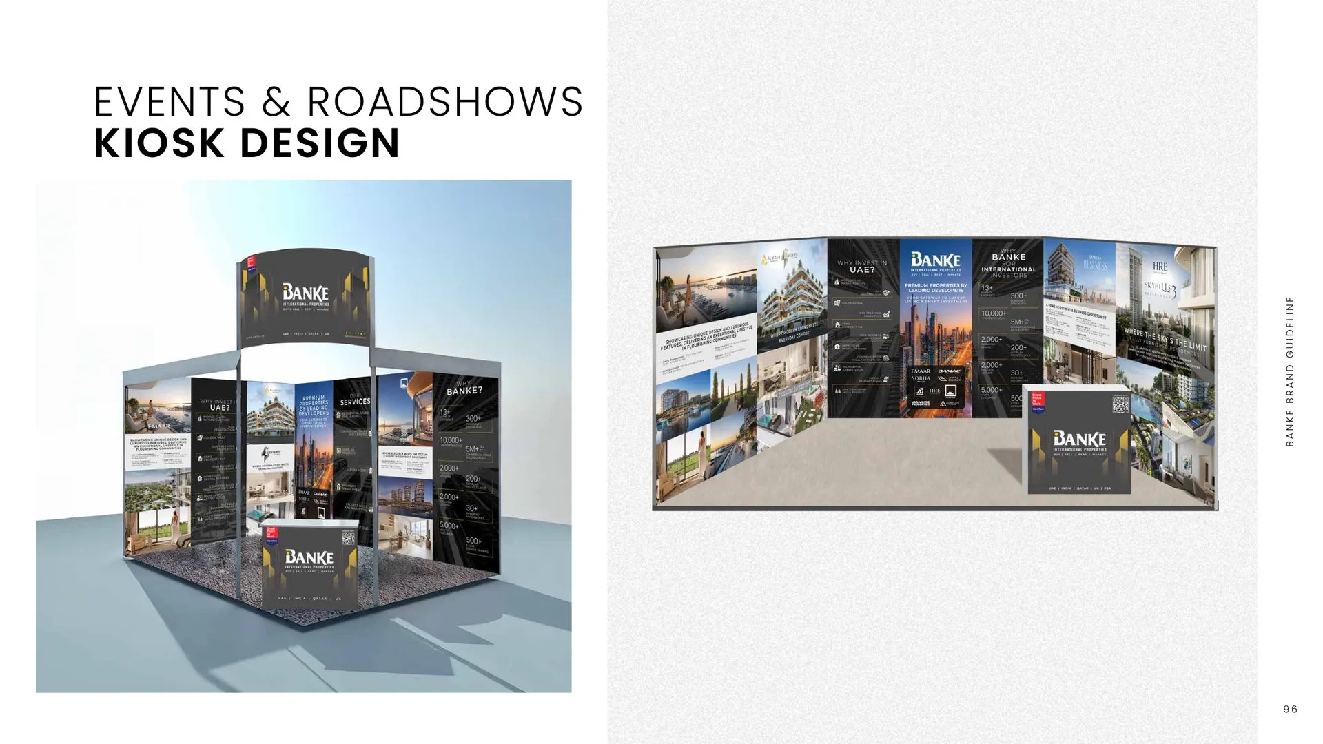 Banke brand guidelines: exhibition kiosk