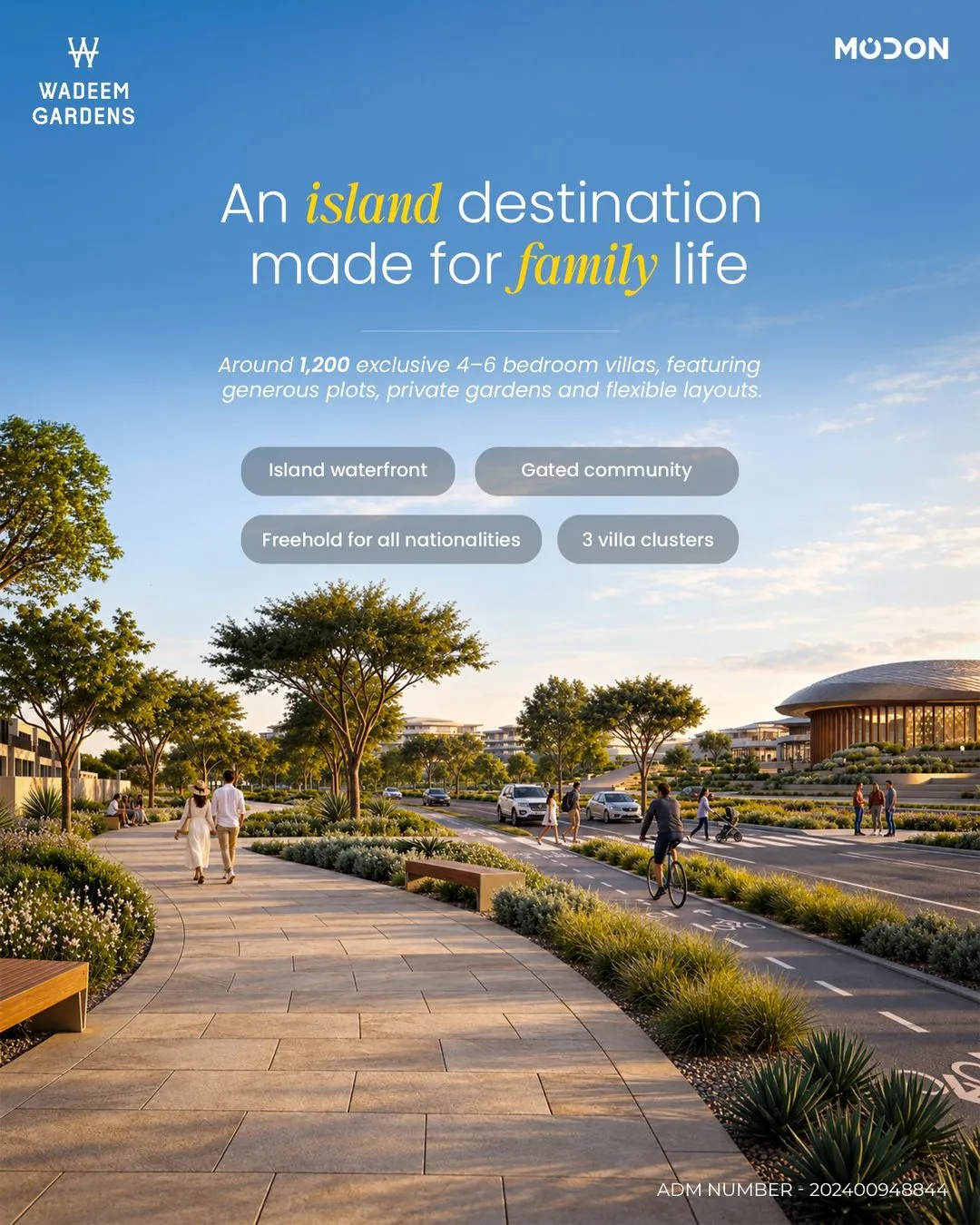 Wadeem Gardens: an island destination made for family life