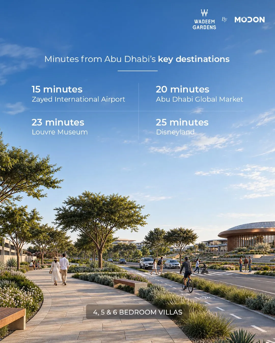 Wadeem Gardens: minutes from Abu Dhabi’s key destinations