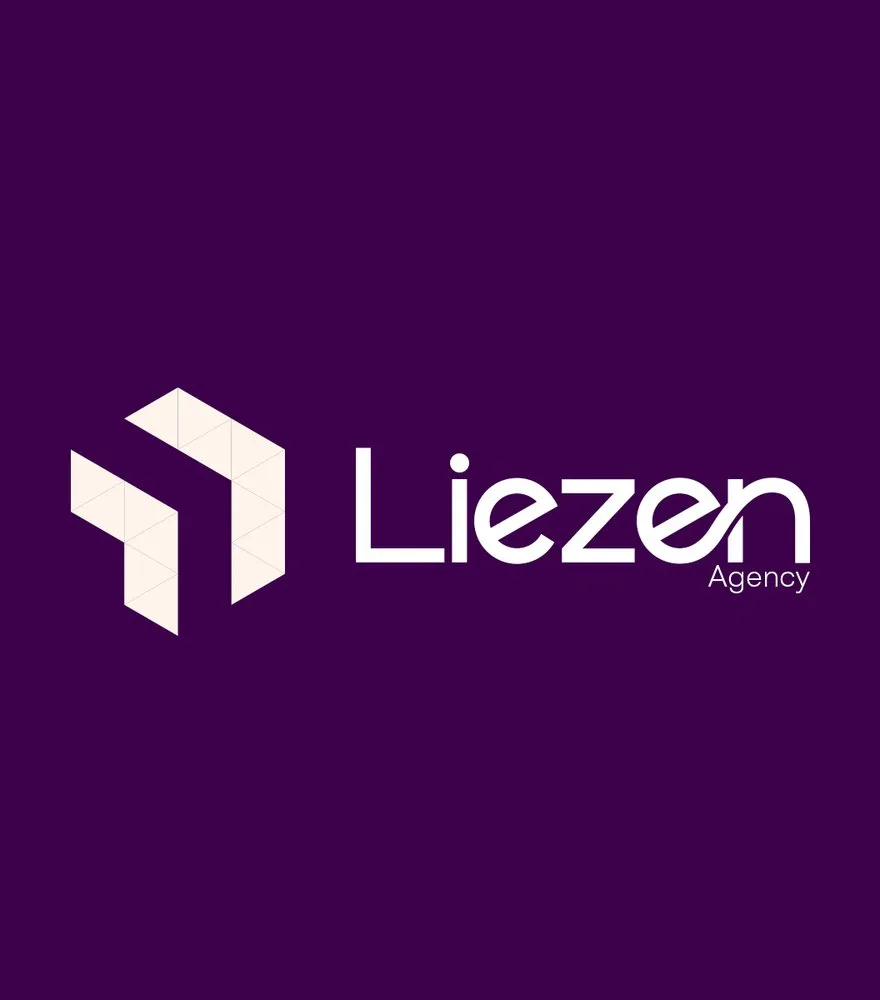 Liezen logo on purple