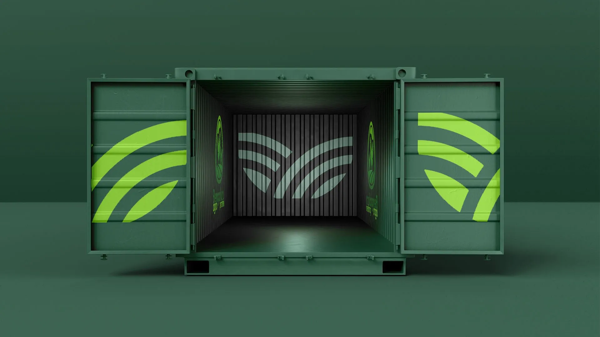 Bengaluru Agro Proteins branded shipping container