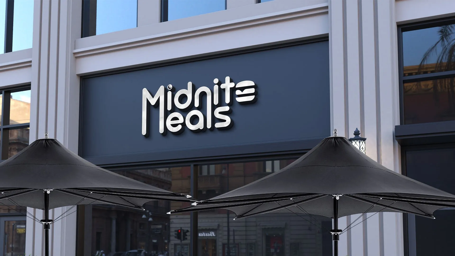Midnite Meals storefront sign